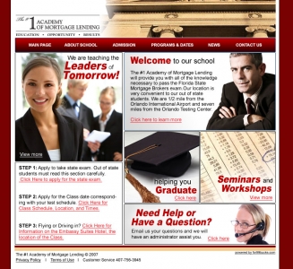 1 Academy of Mortgage Lending,Cheap Website Design, Website Designing, Designers, 5 Page Website, HTML Website, Website Template, Template Designing, One End Solution, Logo Design