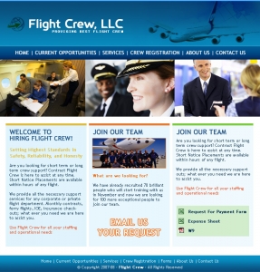 Flight Crew,Cheap Website Design, Website Designing, Designers, 5 Page Website, HTML Website, Website Template, Template Designing, One End Solution, Logo Design
