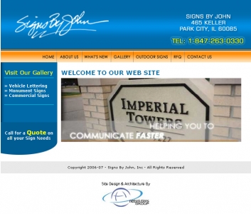 Signs by John,Cheap Website Design, Website Designing, Designers, 5 Page Website, HTML Website, Website Template, Template Designing, One End Solution, Logo Design