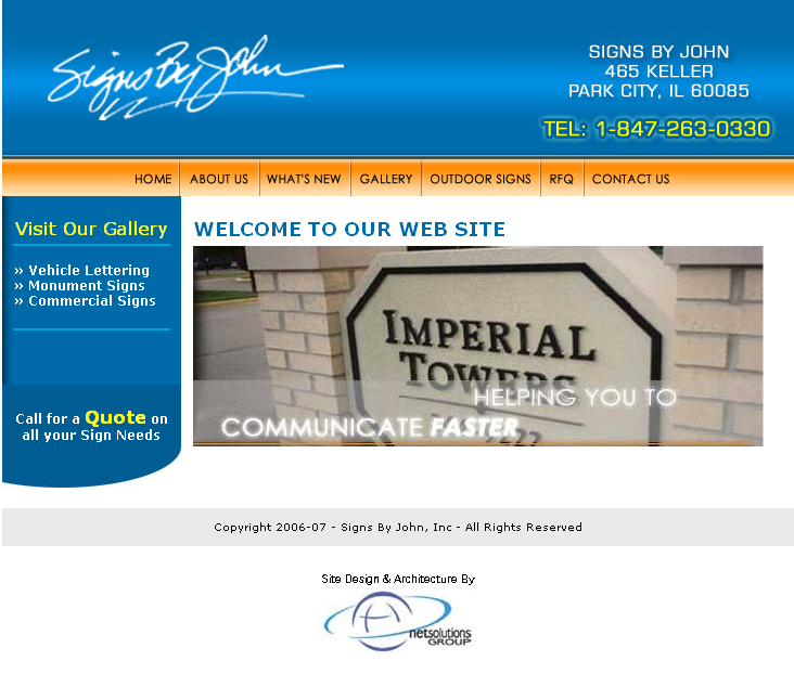 Signs by John,Cheap Website Design, Website Designing, Designers, 5 Page Website, HTML Website, Website Template, Template Designing, One End Solution, Logo Design