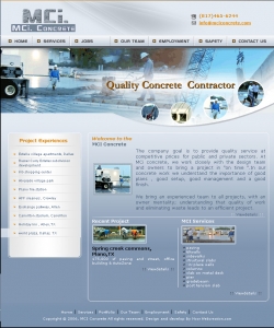 MCI Concrete,Cheap Website Design, Website Designing, Designers, 5 Page Website, HTML Website, Website Template, Template Designing, One End Solution, Logo Design