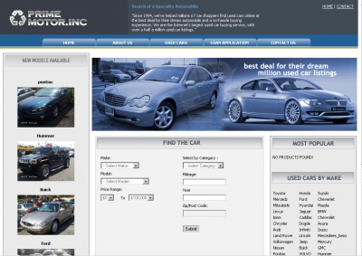Prime Motors Inc,Cheap Website Design, Website Designing, Designers, 5 Page Website, HTML Website, Website Template, Template Designing, One End Solution, Logo Design