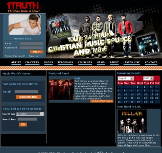 1Truth Christian Radio & More!,Cheap Website Design, Website Designing, Designers, 5 Page Website, HTML Website, Website Template, Template Designing, One End Solution, Logo Design