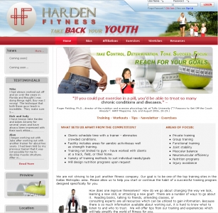 Harden Fitness,CMS Website, Database Website, Admin Driven Website, News System