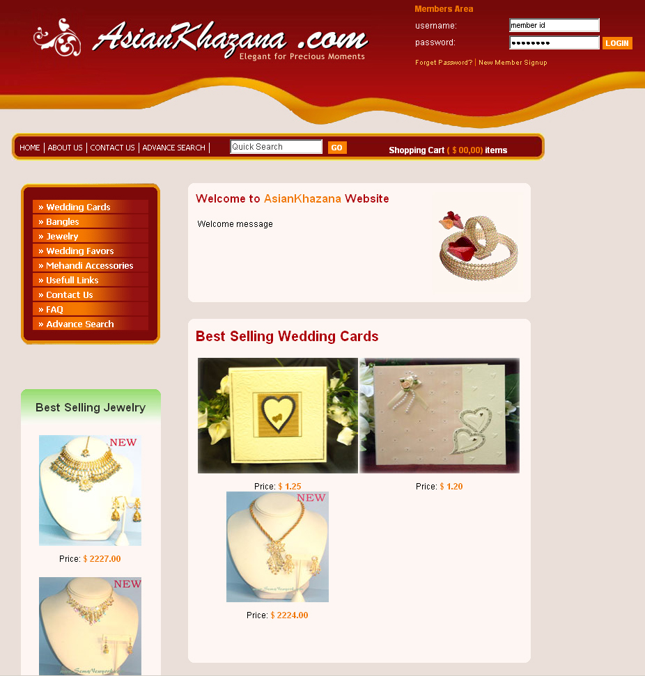 Asian Khazana,Online Shopping Cart, Customized Shopping System, Cheap Shopping Solution, FedEx Process, USPS Process, PayPal IPN, Autorize.Net, Cybersource Solution,