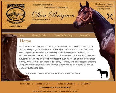 Andrews Equestrian Farm,Cheap Website Design, Website Designing, Designers, 5 Page Website, HTML Website, Website Template, Template Designing, One End Solution, Logo Design