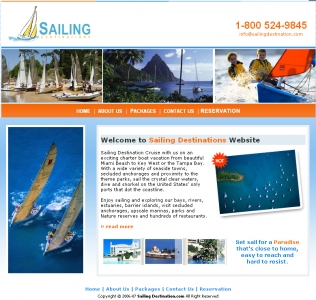 Sail Boat Destinations,Cheap Website Design, Website Designing, Designers, 5 Page Website, HTML Website, Website Template, Template Designing, One End Solution, Logo Design