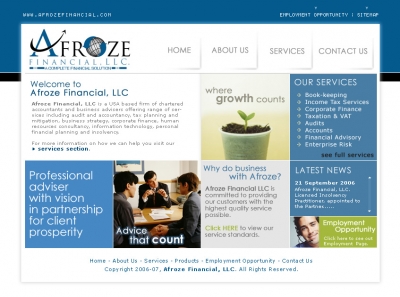 Afroze Financial LLC.,Cheap Website Design, Website Designing, Designers, 5 Page Website, HTML Website, Website Template, Template Designing, One End Solution, Logo Design