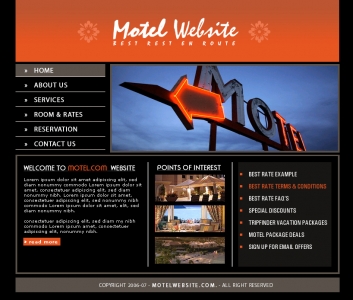 Motel Website,Cheap Website Design, Website Designing, Designers, 5 Page Website, HTML Website, Website Template, Template Designing, One End Solution, Logo Design