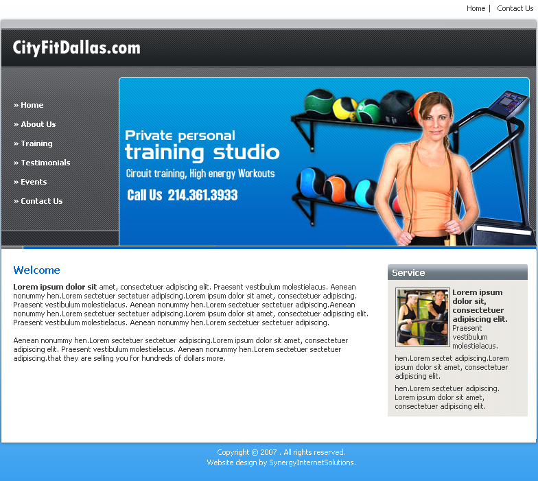 City Fit Dallas,CMS Website, Database Website, Admin Driven Website, News System
